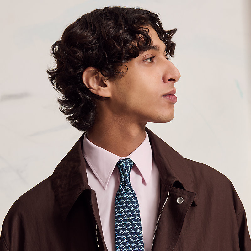 Colourful Jump tie - Blue | Hermès USA